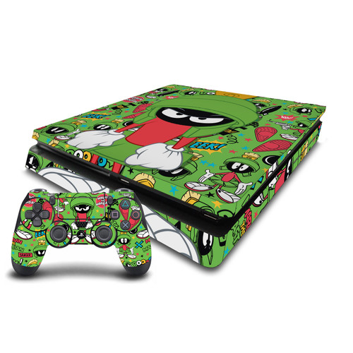 Looney Tunes Graphics and Characters Marvin The Martian Vinyl Sticker Skin Decal Cover for Sony PS4 Slim Console & Controller