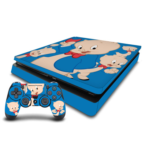Looney Tunes Graphics and Characters Porky Pig Vinyl Sticker Skin Decal Cover for Sony PS4 Slim Console & Controller