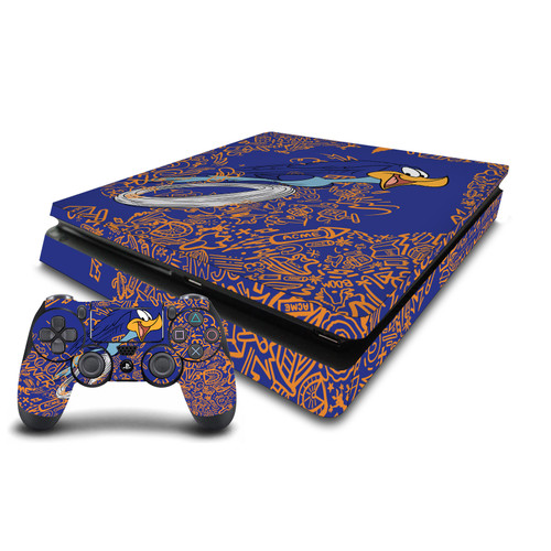 Looney Tunes Graphics and Characters Road Runner Vinyl Sticker Skin Decal Cover for Sony PS4 Slim Console & Controller