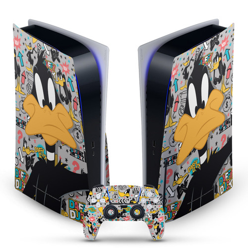 Looney Tunes Graphics and Characters Daffy Duck Vinyl Sticker Skin Decal Cover for Sony PS5 Disc Edition Bundle