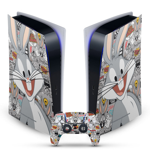 Looney Tunes Graphics and Characters Bugs Bunny Vinyl Sticker Skin Decal Cover for Sony PS5 Digital Edition Bundle