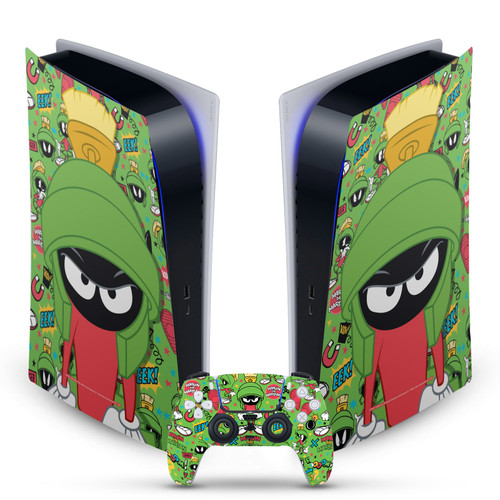 Looney Tunes Graphics and Characters Marvin The Martian Vinyl Sticker Skin Decal Cover for Sony PS5 Digital Edition Bundle