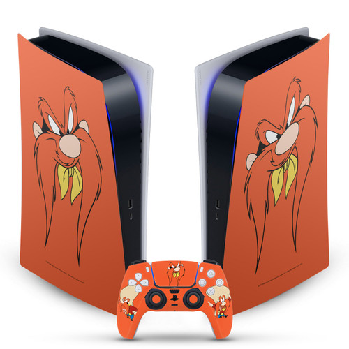 Looney Tunes Graphics and Characters Yosemite Sam Vinyl Sticker Skin Decal Cover for Sony PS5 Digital Edition Bundle