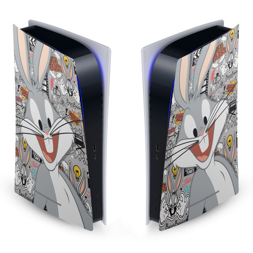 Looney Tunes Graphics and Characters Bugs Bunny Vinyl Sticker Skin Decal Cover for Sony PS5 Digital Edition Console