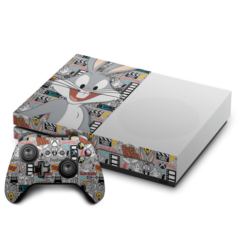 Looney Tunes Graphics and Characters Bugs Bunny Vinyl Sticker Skin Decal Cover for Microsoft One S Console & Controller