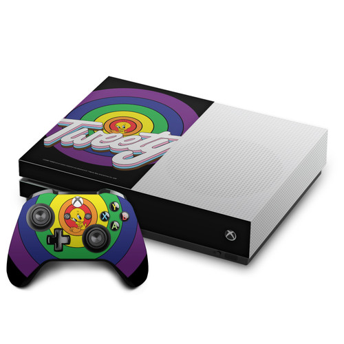 Looney Tunes Graphics and Characters Tweety Vinyl Sticker Skin Decal Cover for Microsoft One S Console & Controller