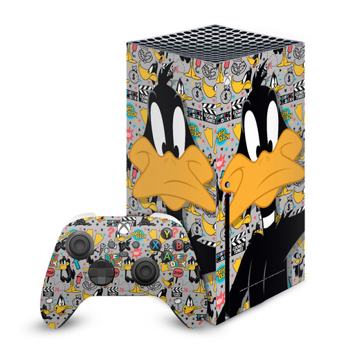 Looney Tunes Graphics and Characters Daffy Duck Vinyl Sticker Skin Decal Cover for Microsoft Series X Console & Controller