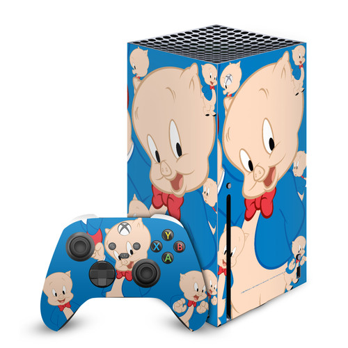 Looney Tunes Graphics and Characters Porky Pig Vinyl Sticker Skin Decal Cover for Microsoft Series X Console & Controller