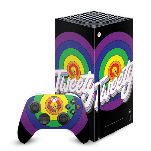 Looney Tunes Graphics and Characters Tweety Vinyl Sticker Skin Decal Cover for Microsoft Series X Console & Controller