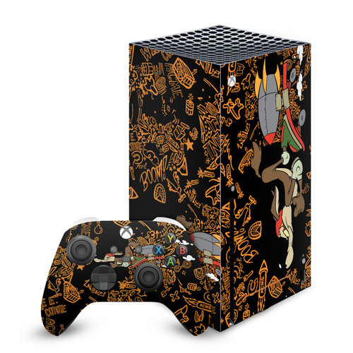 Looney Tunes Graphics and Characters Wile E. Coyote Vinyl Sticker Skin Decal Cover for Microsoft Series X Console & Controller