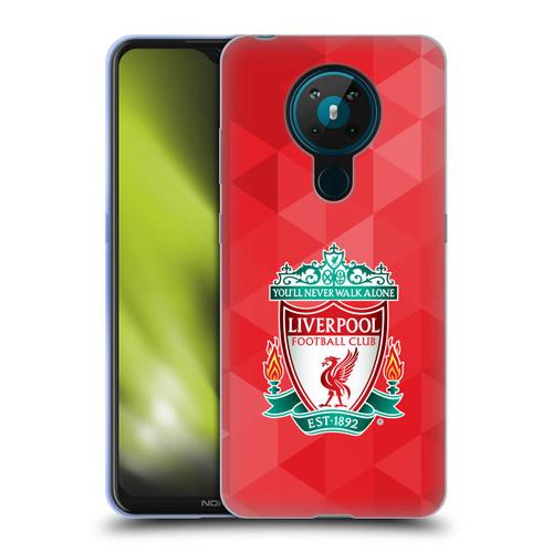 Liverpool Football Club Crest 1 Red Geometric 1 Soft Gel Case for Nokia 5.3