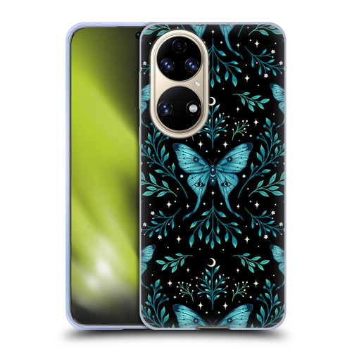 Episodic Drawing Art Butterfly Pattern Soft Gel Case for Huawei P50