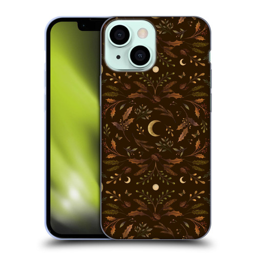 Episodic Drawing Art Winter Merry Patterns Soft Gel Case for Apple iPhone 13 Mini