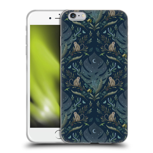 Episodic Drawing Art Monkey Tropical Light Pattern Soft Gel Case for Apple iPhone 6 Plus / iPhone 6s Plus