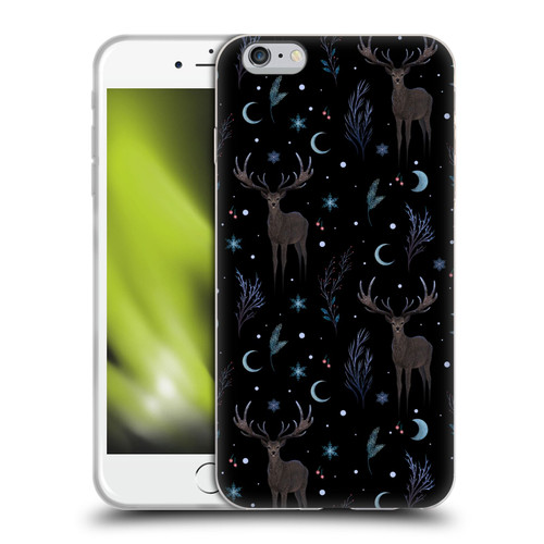 Episodic Drawing Art Winter Deer Pattern Soft Gel Case for Apple iPhone 6 Plus / iPhone 6s Plus