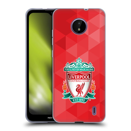 Liverpool Football Club Crest 1 Red Geometric 1 Soft Gel Case for Nokia C10 / C20