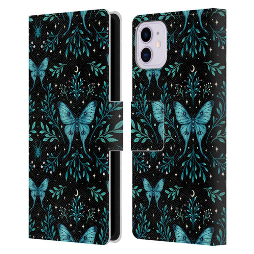 Episodic Drawing Art Butterfly Pattern Leather Book Wallet Case Cover For Apple iPhone 11