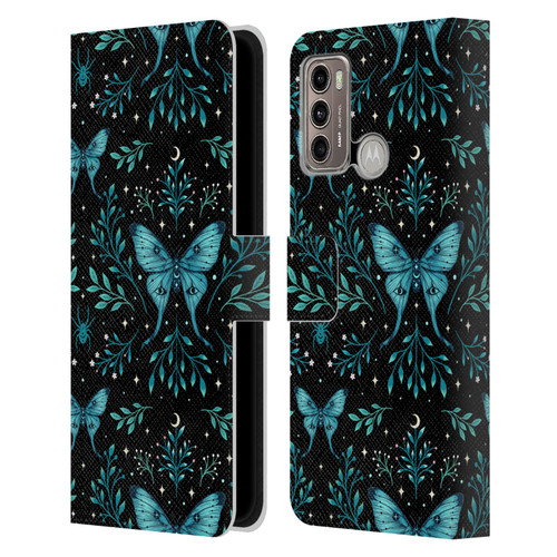 Episodic Drawing Art Butterfly Pattern Leather Book Wallet Case Cover For Motorola Moto G60 / Moto G40 Fusion