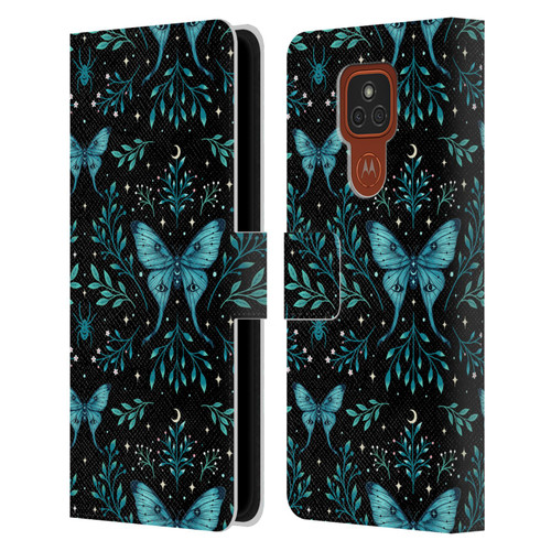 Episodic Drawing Art Butterfly Pattern Leather Book Wallet Case Cover For Motorola Moto E7 Plus