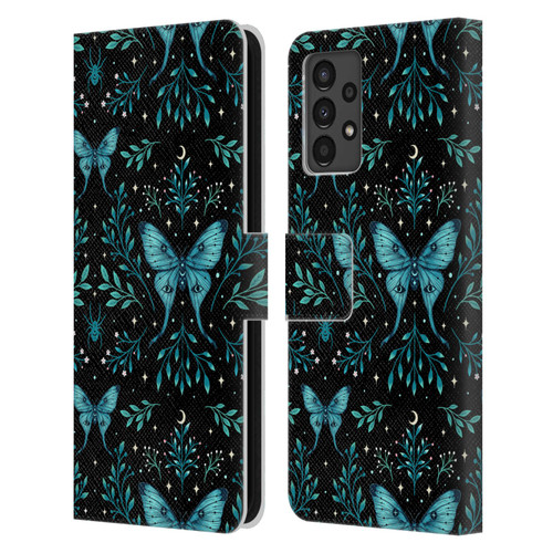 Episodic Drawing Art Butterfly Pattern Leather Book Wallet Case Cover For Samsung Galaxy A13 (2022)