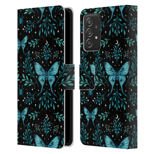 Episodic Drawing Art Butterfly Pattern Leather Book Wallet Case Cover For Samsung Galaxy A52 / A52s / 5G (2021)