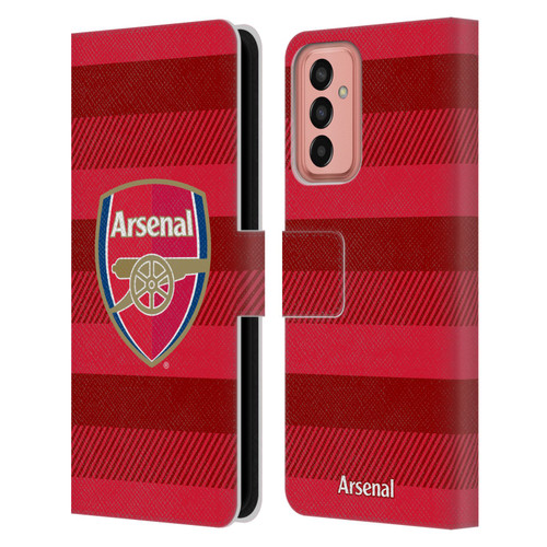 Arsenal FC Crest 2 Training Red Leather Book Wallet Case Cover For Samsung Galaxy M13 (2022)