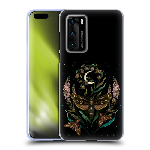 Episodic Drawing Illustration Animals Death Head Soft Gel Case for Huawei P40 5G