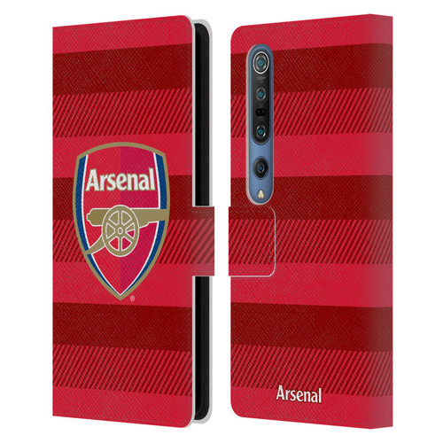 Arsenal FC Crest 2 Training Red Leather Book Wallet Case Cover For Xiaomi Mi 10 5G / Mi 10 Pro 5G