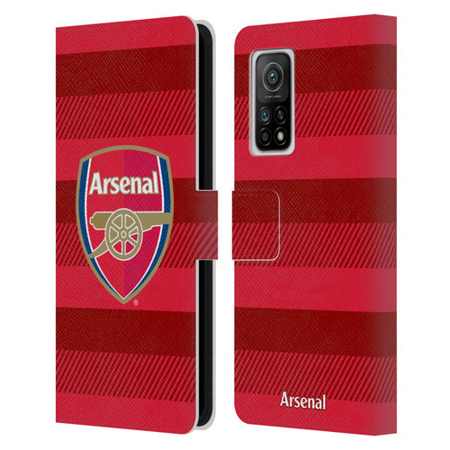 Arsenal FC Crest 2 Training Red Leather Book Wallet Case Cover For Xiaomi Mi 10T 5G