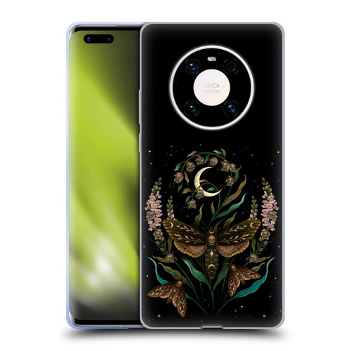 Episodic Drawing Illustration Animals Death Head Soft Gel Case for Huawei Mate 40 Pro 5G