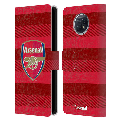 Arsenal FC Crest 2 Training Red Leather Book Wallet Case Cover For Xiaomi Redmi Note 9T 5G