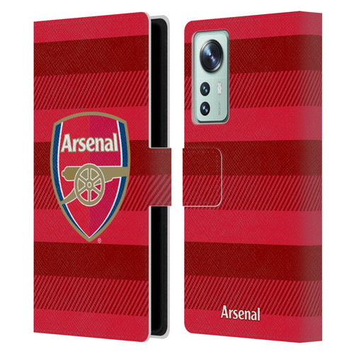 Arsenal FC Crest 2 Training Red Leather Book Wallet Case Cover For Xiaomi 12