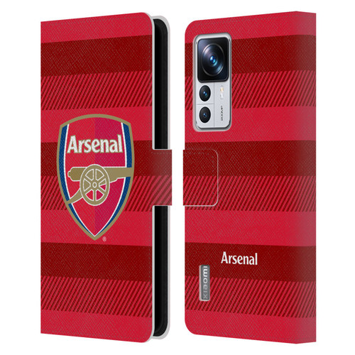 Arsenal FC Crest 2 Training Red Leather Book Wallet Case Cover For Xiaomi 12T Pro