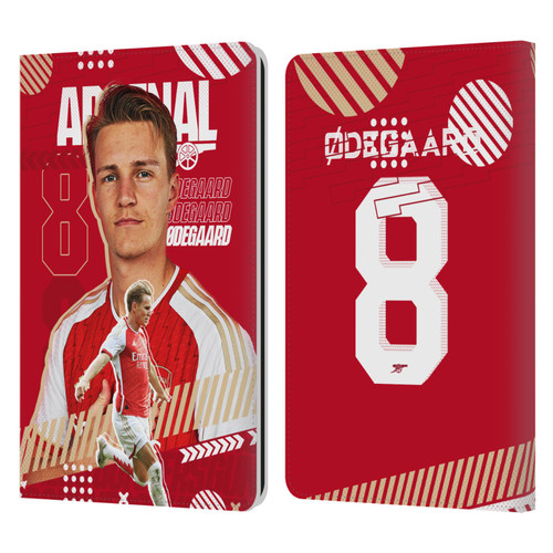 Arsenal FC 2023/24 First Team Martin Ødegaard Leather Book Wallet Case Cover For Amazon Kindle Paperwhite 1 / 2 / 3