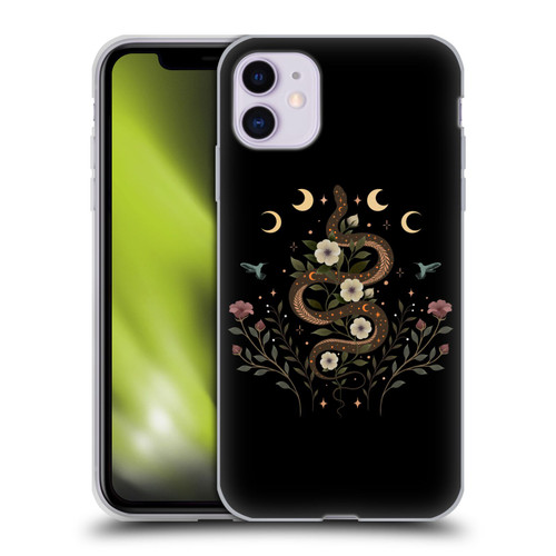 Episodic Drawing Illustration Animals Serpent Spell Soft Gel Case for Apple iPhone 11