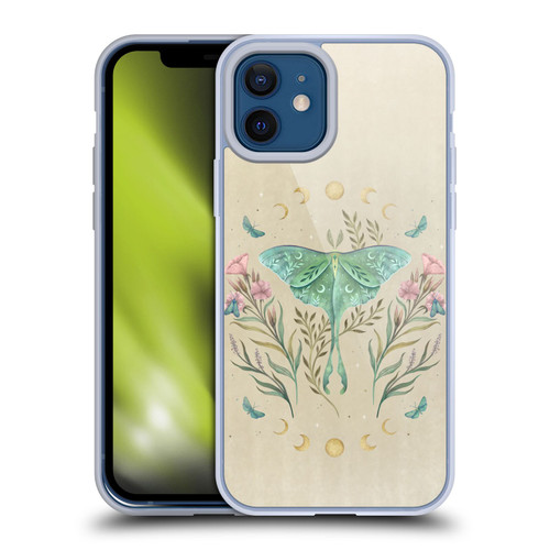 Episodic Drawing Illustration Animals Moth, Butterflies, & Flowers Soft Gel Case for Apple iPhone 12 / iPhone 12 Pro