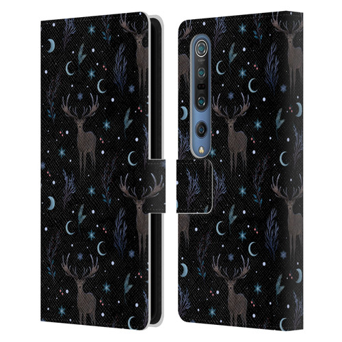 Episodic Drawing Art Winter Deer Pattern Leather Book Wallet Case Cover For Xiaomi Mi 10 5G / Mi 10 Pro 5G