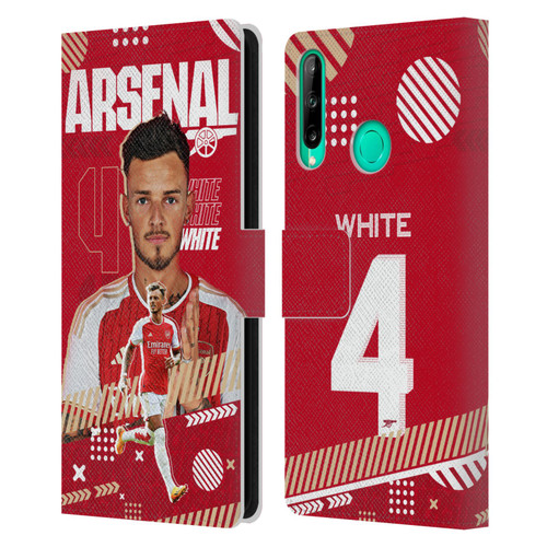 Arsenal FC 2023/24 First Team Ben White Leather Book Wallet Case Cover For Huawei P40 lite E