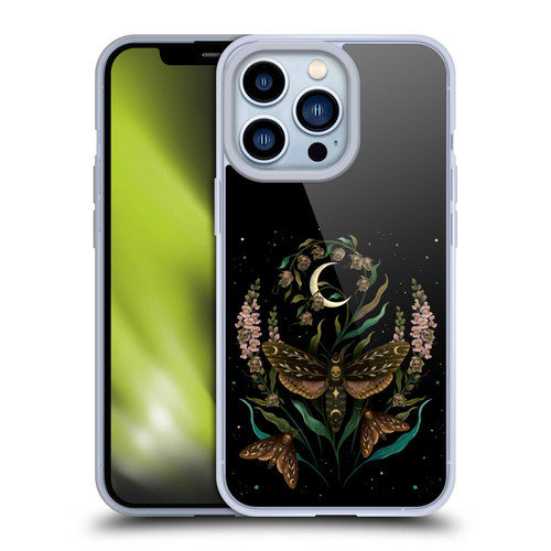 Episodic Drawing Illustration Animals Death Head Soft Gel Case for Apple iPhone 13 Pro