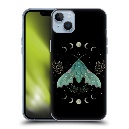 Episodic Drawing Illustration Animals Luna And Moth Soft Gel Case for Apple iPhone 14 Plus