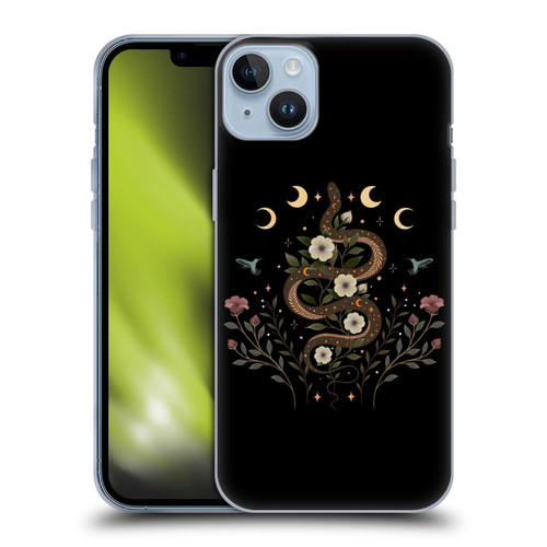 Episodic Drawing Illustration Animals Serpent Spell Soft Gel Case for Apple iPhone 14 Plus