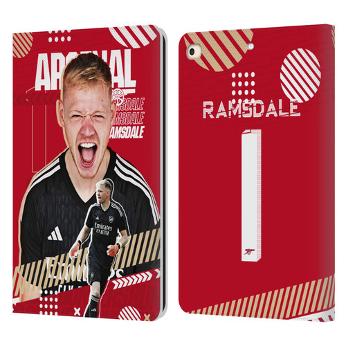 Arsenal FC 2023/24 First Team Aaron Ramsdale Leather Book Wallet Case Cover For Apple iPad 9.7 2017 / iPad 9.7 2018