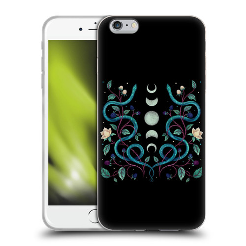 Episodic Drawing Illustration Animals Serpent Moon Soft Gel Case for Apple iPhone 6 Plus / iPhone 6s Plus