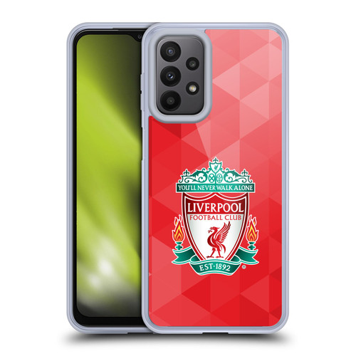 Liverpool Football Club Crest 1 Red Geometric 1 Soft Gel Case for Samsung Galaxy A23 / 5G (2022)