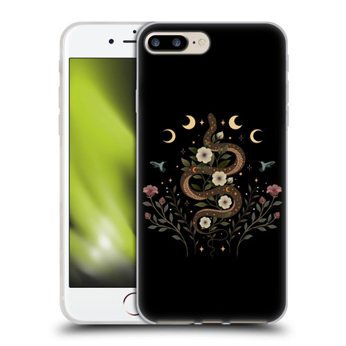 Episodic Drawing Illustration Animals Serpent Spell Soft Gel Case for Apple iPhone 7 Plus / iPhone 8 Plus