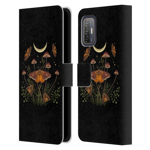 Episodic Drawing Illustration Animals Autumn Light Underwings Leather Book Wallet Case Cover For HTC Desire 21 Pro 5G