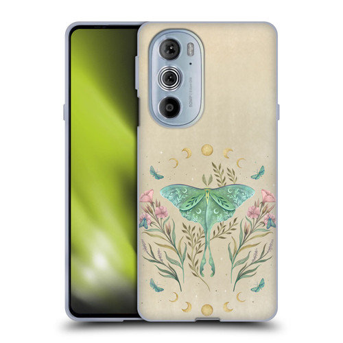 Episodic Drawing Illustration Animals Moth, Butterflies, & Flowers Soft Gel Case for Motorola Edge X30