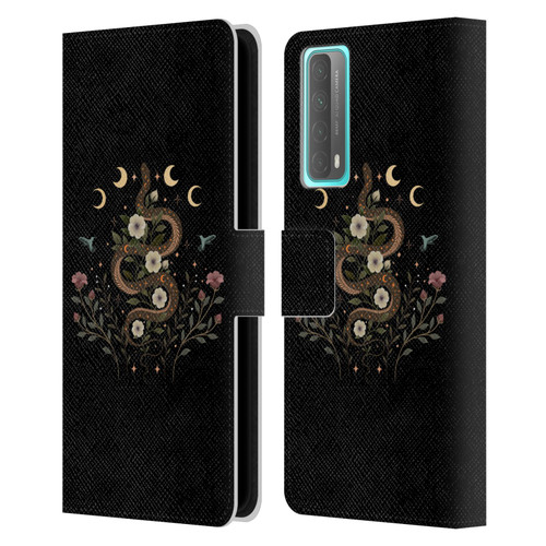 Episodic Drawing Illustration Animals Serpent Spell Leather Book Wallet Case Cover For Huawei P Smart (2021)