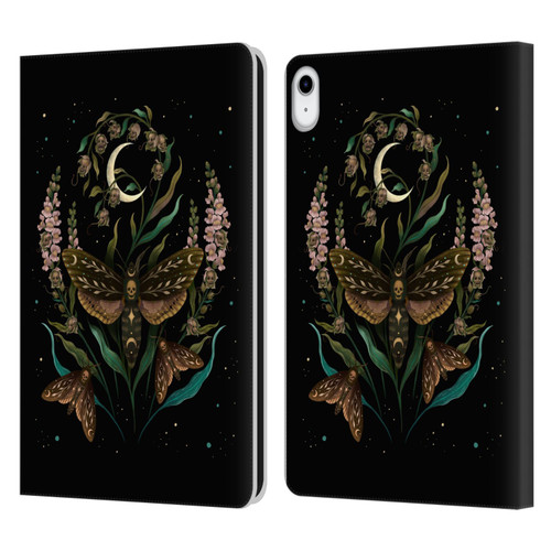 Episodic Drawing Illustration Animals Death Head Leather Book Wallet Case Cover For Apple iPad 10.9 2022/2025