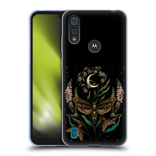 Episodic Drawing Illustration Animals Death Head Soft Gel Case for Motorola Moto E6s (2020)